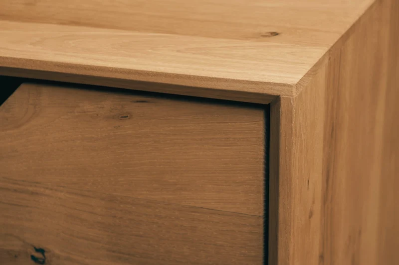 Vitrine en bois massif de chêne Bremen 2 - NordicStory