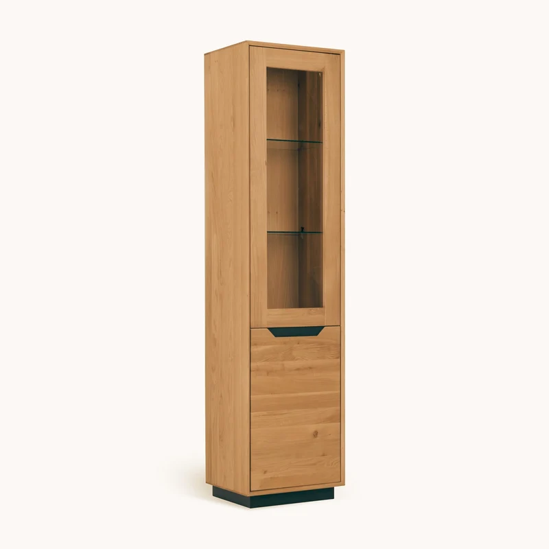 Vitrine en bois massif de chêne Bremen 1 - NordicStory