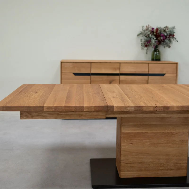 Table à manger extensible en bois massif de chêne Bremen - NordicStory