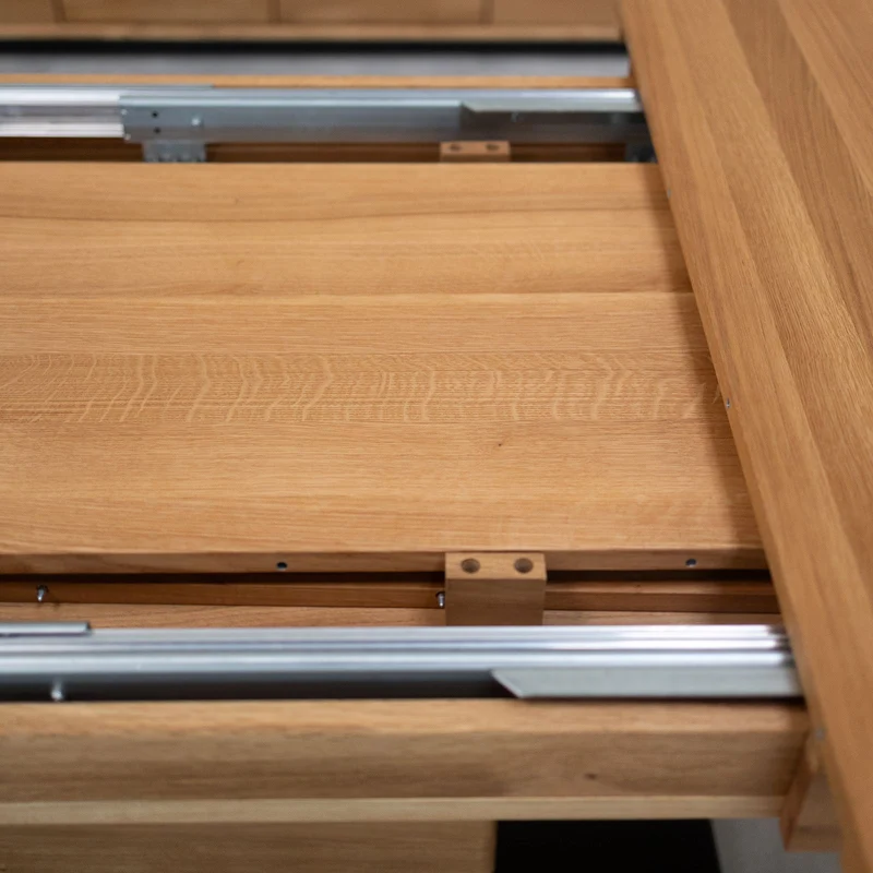 Table à manger extensible en bois massif de chêne Bremen - NordicStory