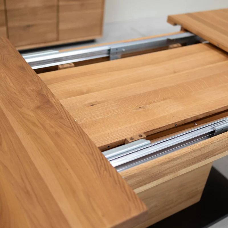 Table à manger extensible en bois massif de chêne Bremen - NordicStory