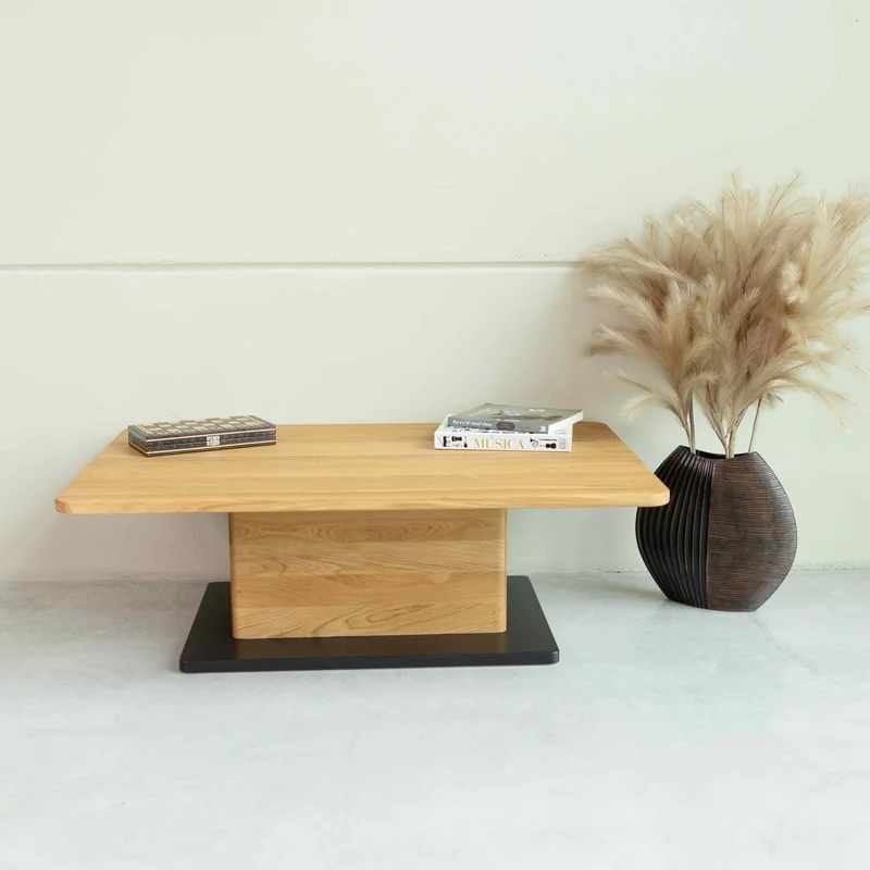 Table basse en bois massif de chêne Bremen - NordicStory
