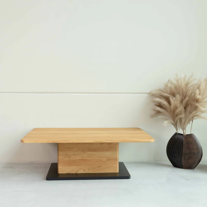 Table basse en bois massif de chêne Bremen - NordicStory