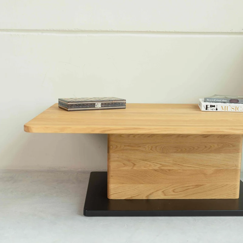 Table basse en bois massif de chêne Bremen - NordicStory