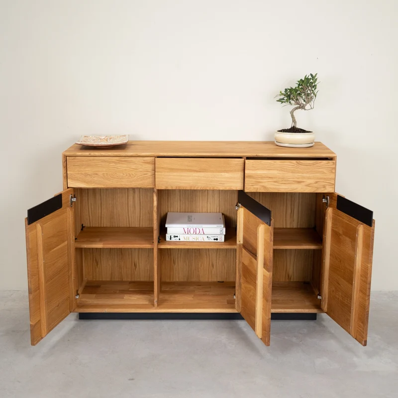 Buffet en bois massif de chêne Bremen 2 - NordicStory