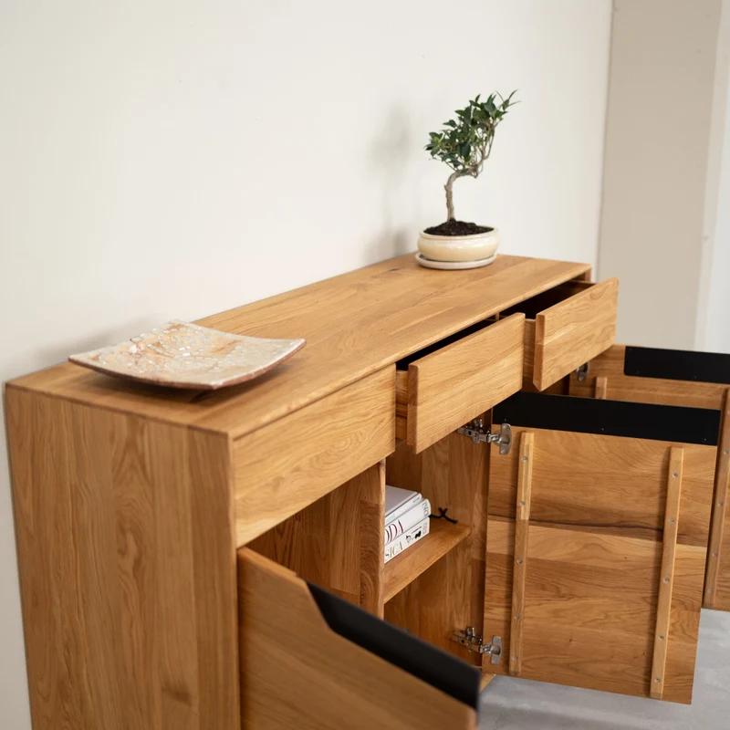 Buffet en bois massif de chêne Bremen 2 - NordicStory