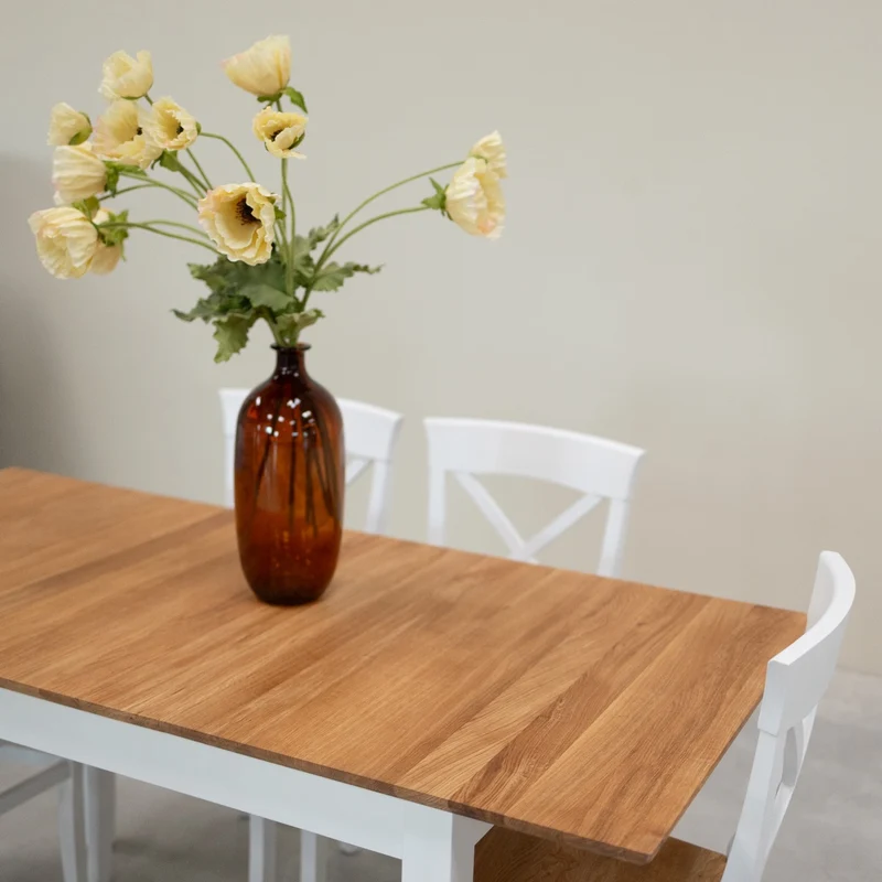Table à manger extensible en bois massif Lausanne - NordicStory