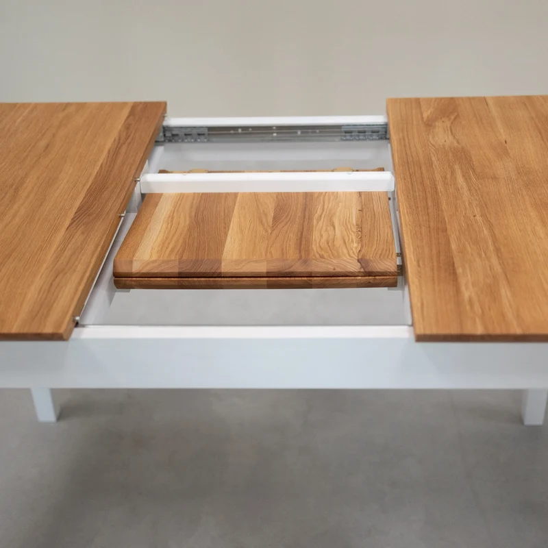 Table à manger extensible en bois massif Lausanne - NordicStory