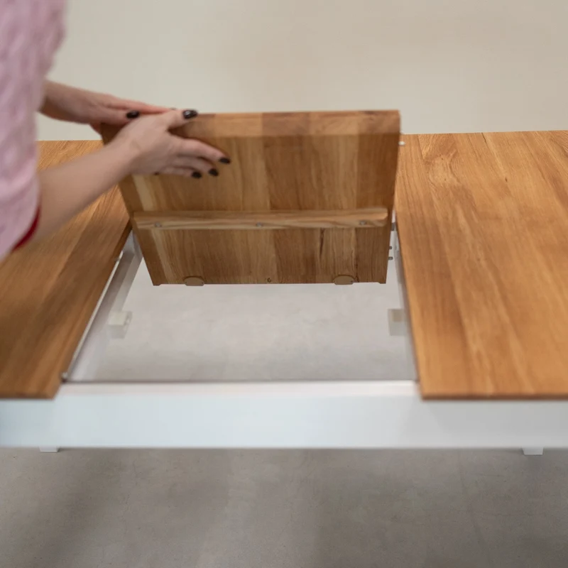 Table à manger extensible en bois massif Lausanne - NordicStory