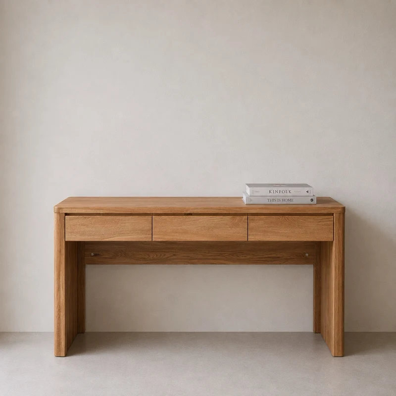 Bureau en bois massif de chêne Elsa - NordicStory