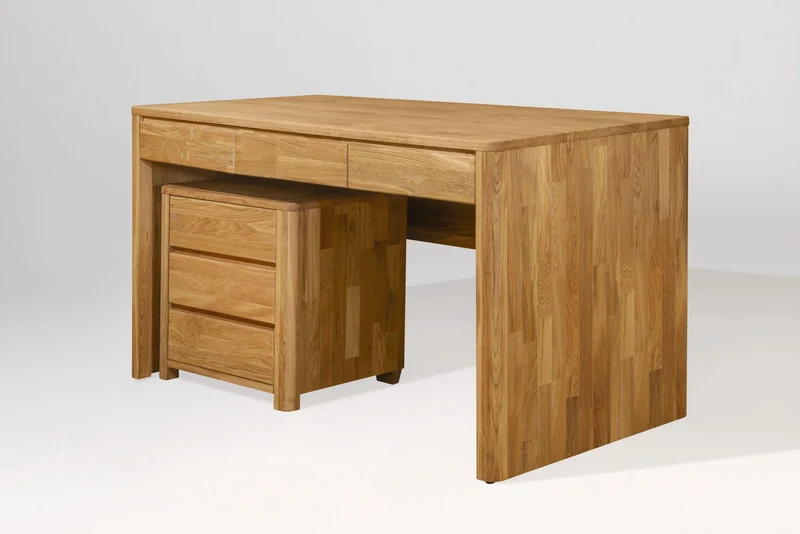 Bureau en bois massif de chêne Elsa - NordicStory