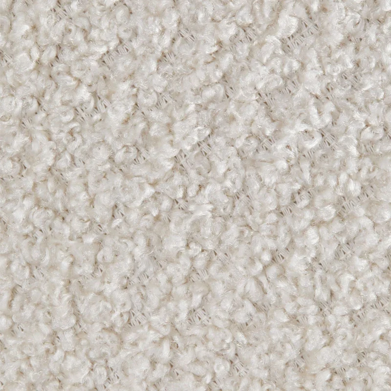 Canapé SKLUM Coco 3 places en tissu chenille épais Blanc