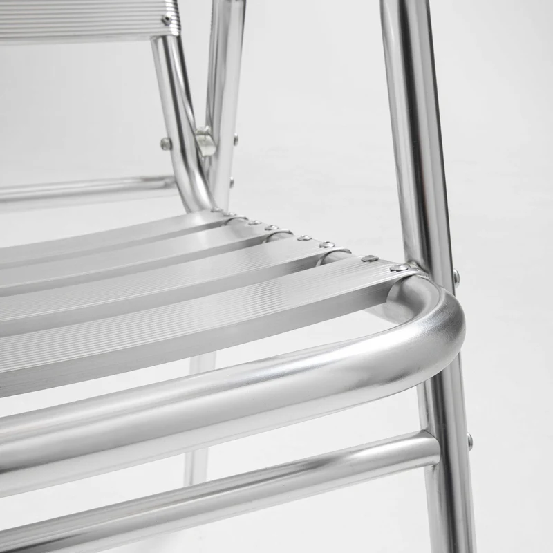Lot de 4 chaises de jardin en aluminium avec accoudoirs NOTTING HILL