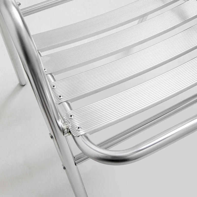 Lot de 4 chaises de jardin en aluminium avec accoudoirs NOTTING HILL