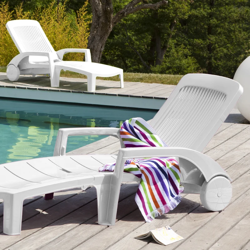 Lot de 2 bains de soleil Fidji