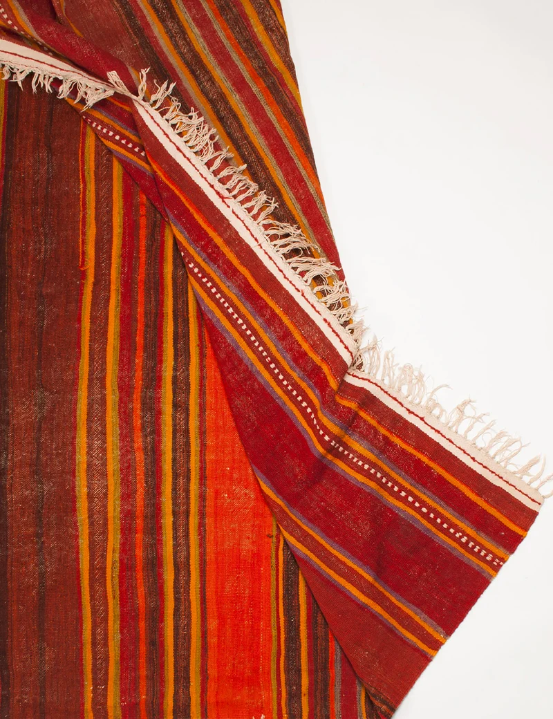 Tapis berbère rouge orangé