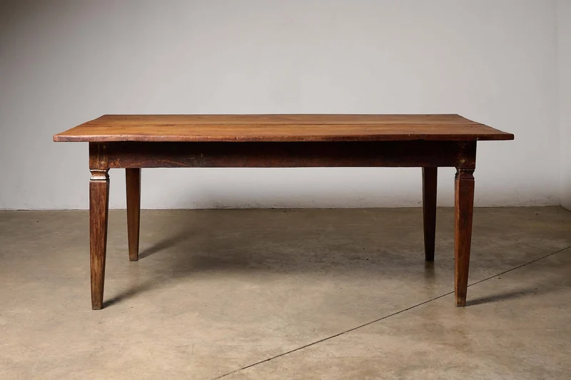 Rustic Tapered Leg Kitchen Dining Table