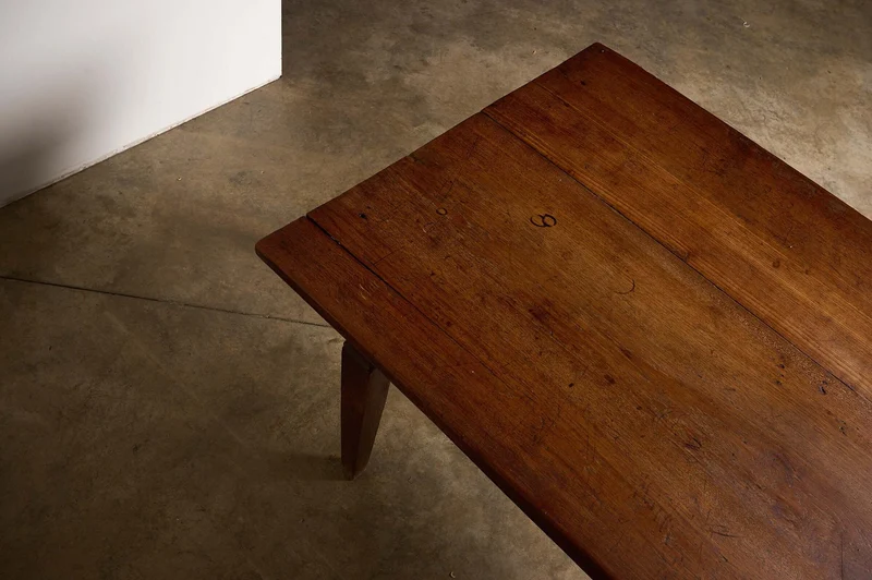 Rustic Tapered Leg Kitchen Dining Table