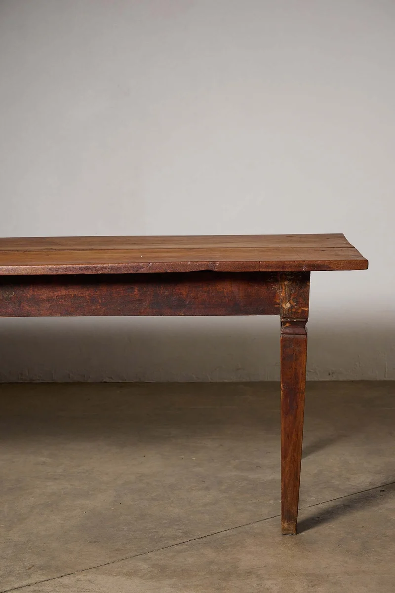 Rustic Tapered Leg Kitchen Dining Table