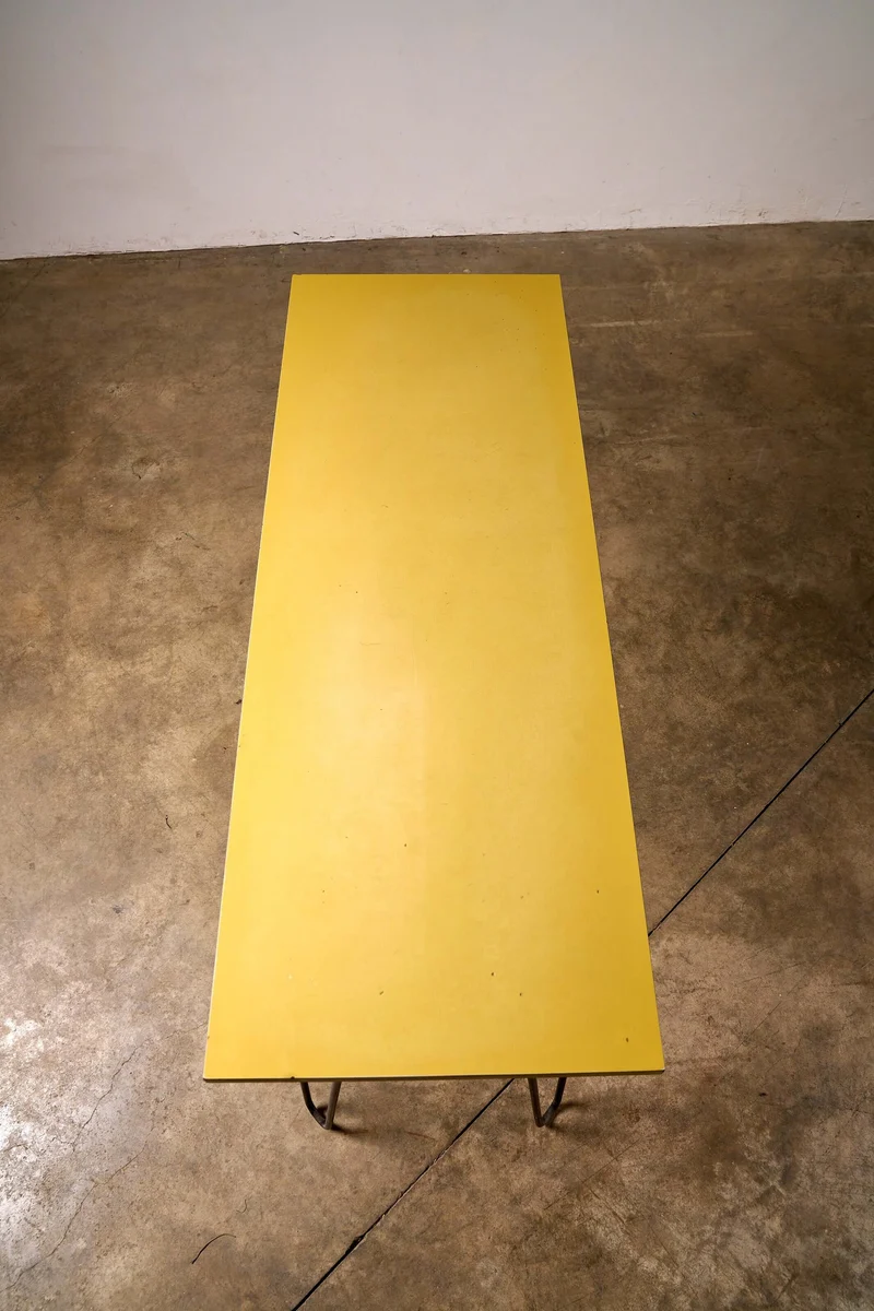 Mid-Century Yellow Console or Desk