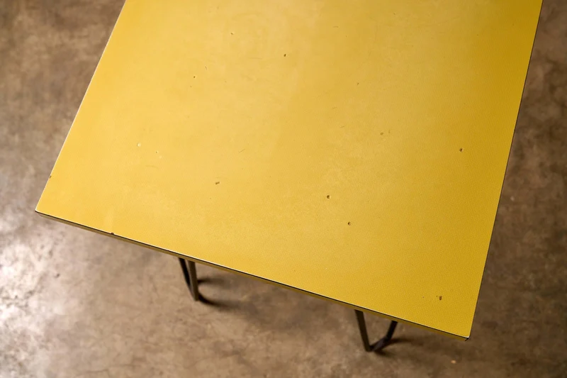 Mid-Century Yellow Console or Desk