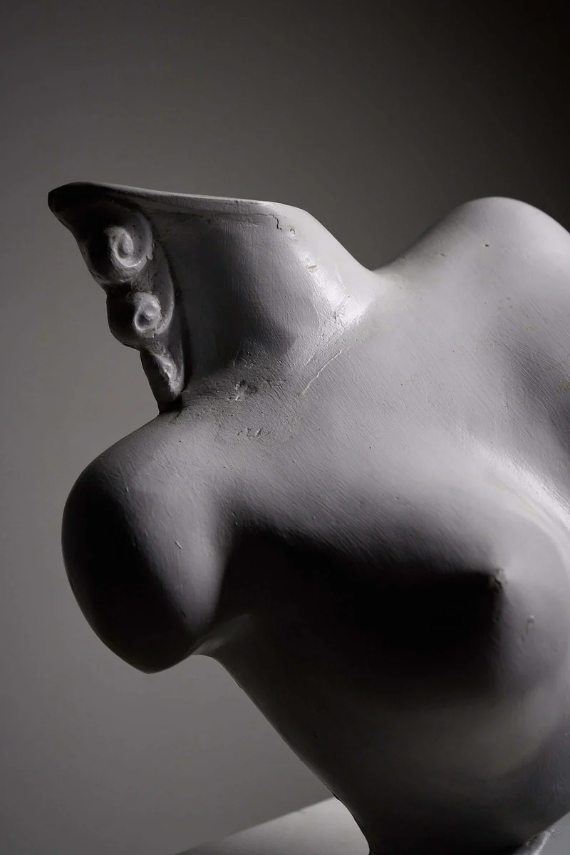 Mid-Century Plaster Display Busts by Hirondelle