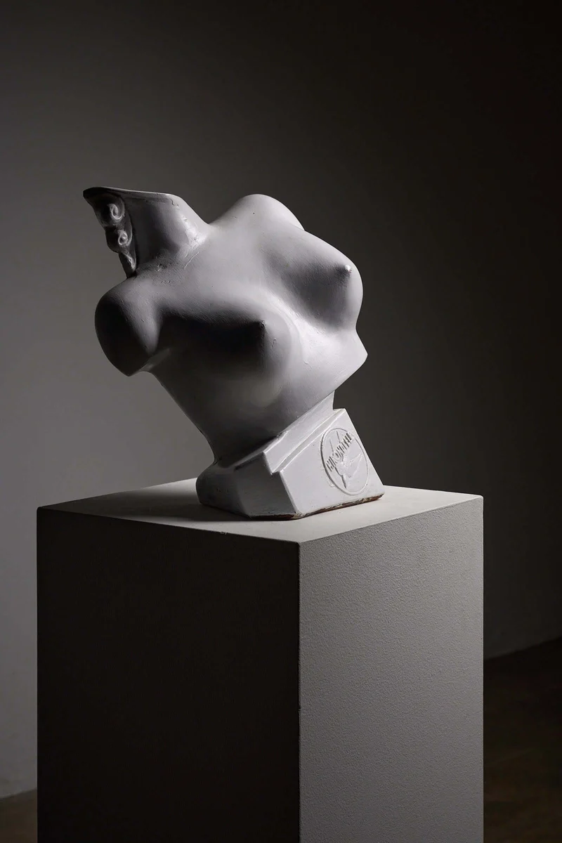Mid-Century Plaster Display Busts by Hirondelle