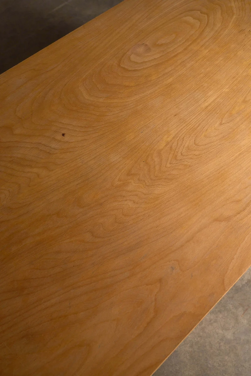Piet Hein Eek Industrial Aluminium and Plywood Dining Table