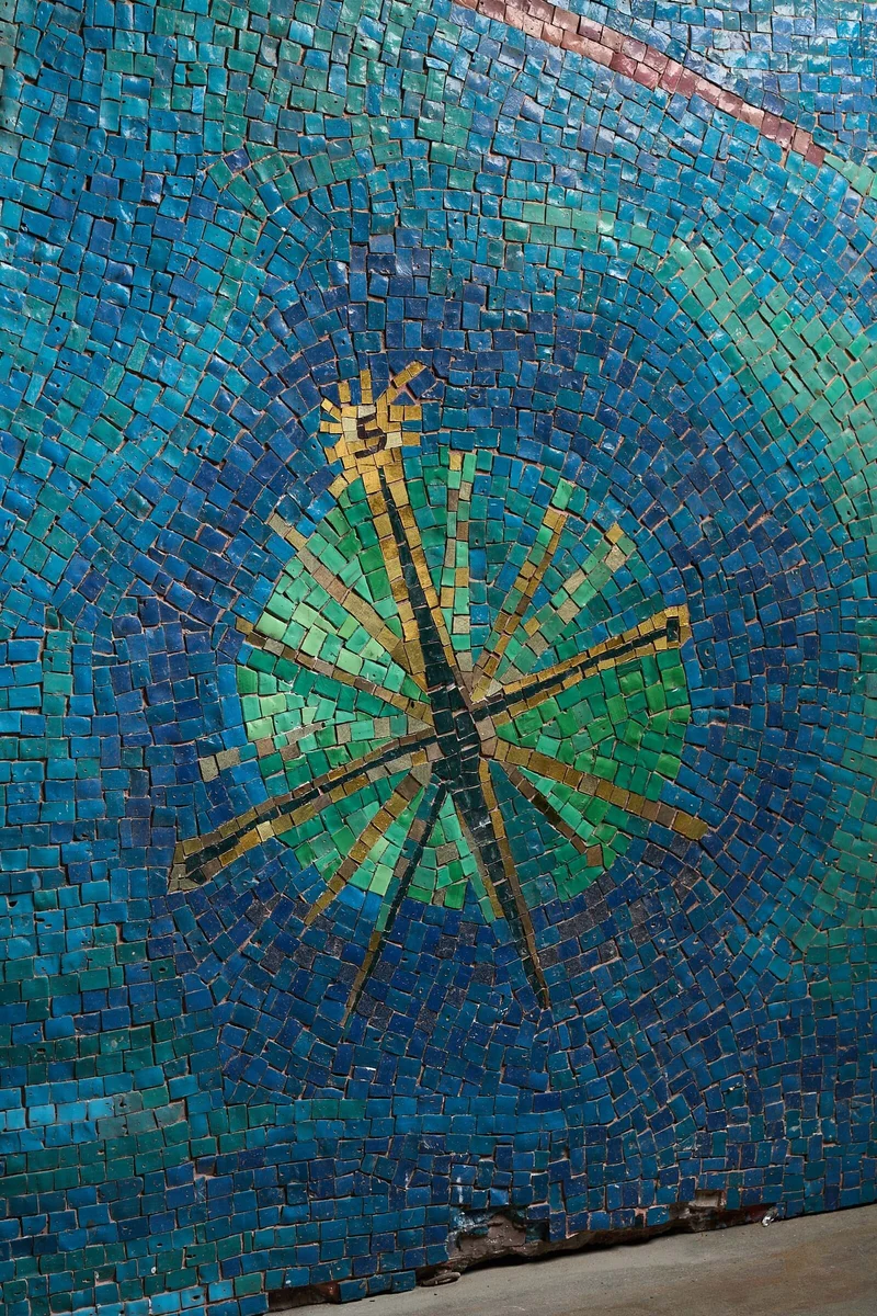 Monumental Late 19th-Century Salviati & Co. Glass Mosaic Map of Venice