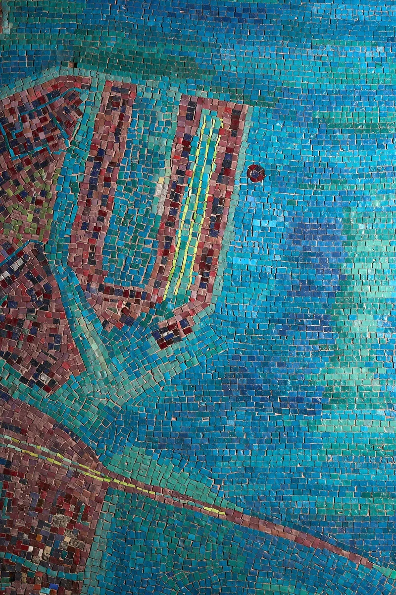 Monumental Late 19th-Century Salviati & Co. Glass Mosaic Map of Venice