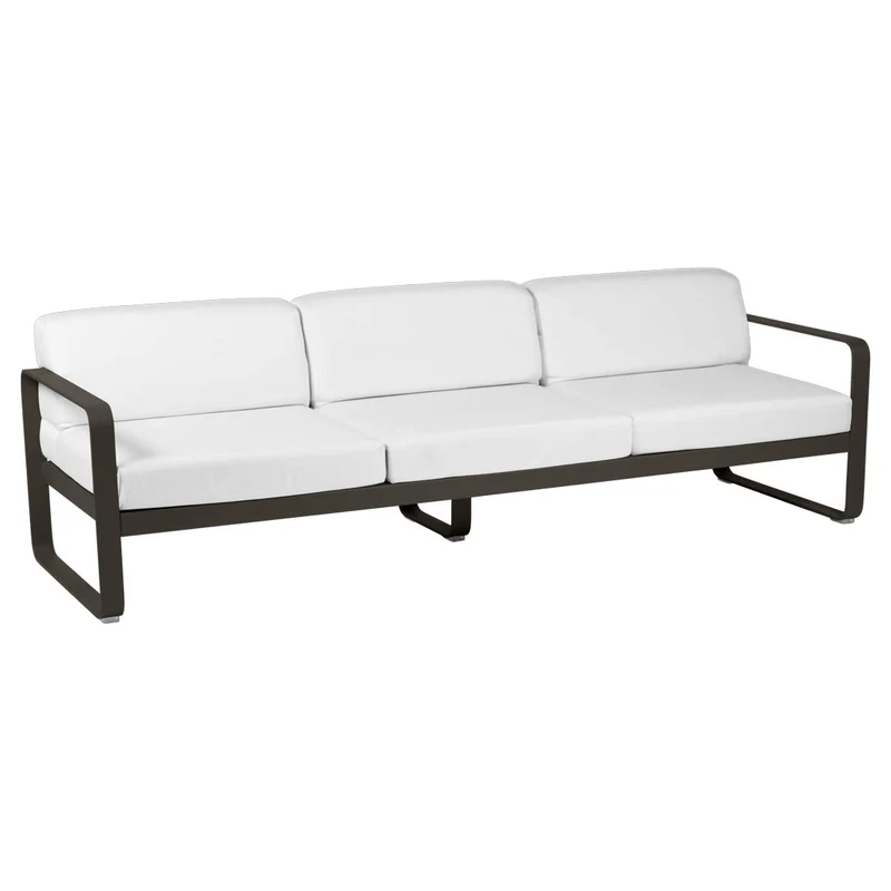 Fermob Bellevie Sofa 3-Seater with Premium Cushions