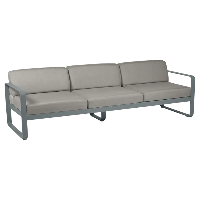 Fermob Bellevie Sofa 3-Seater with Premium Cushions