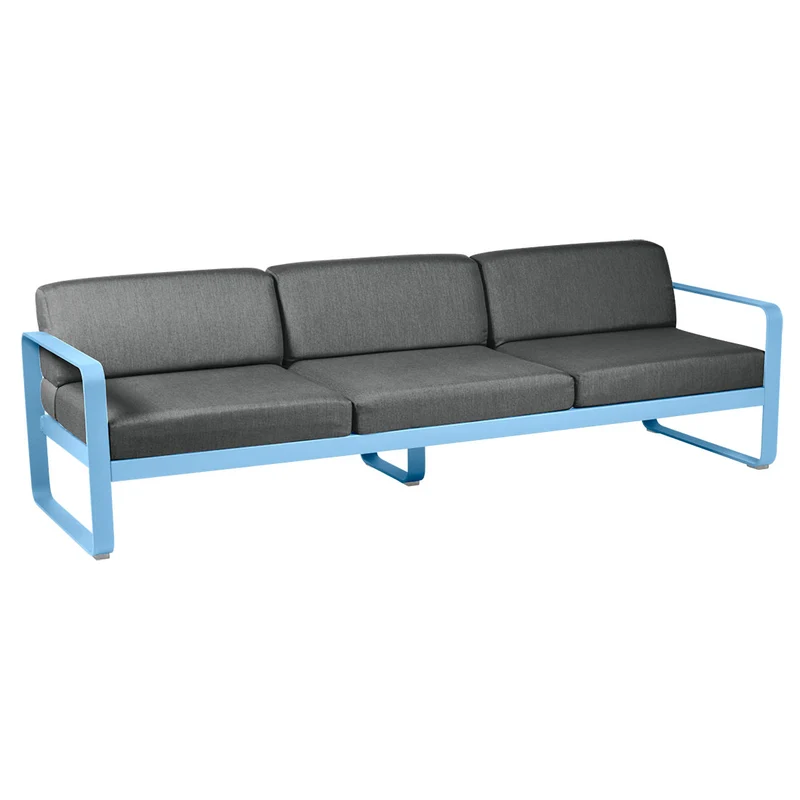 Fermob Bellevie Sofa 3-Seater with Premium Cushions