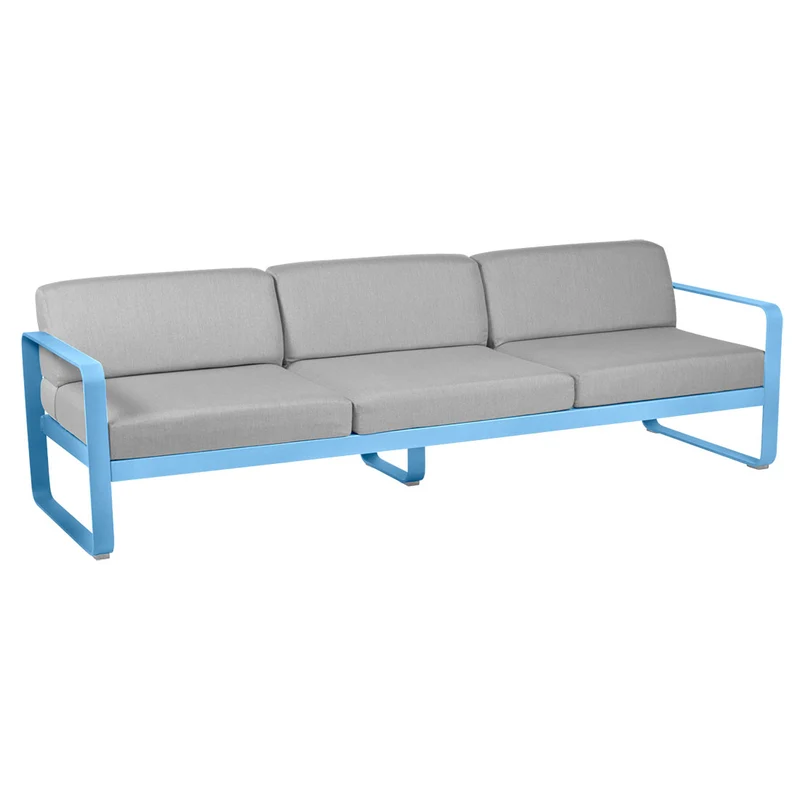 Fermob Bellevie Sofa 3-Seater with Premium Cushions