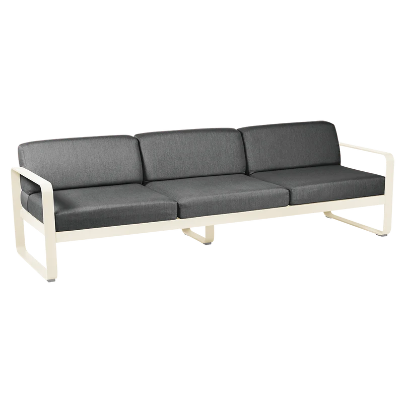 Fermob Bellevie Sofa 3-Seater with Premium Cushions