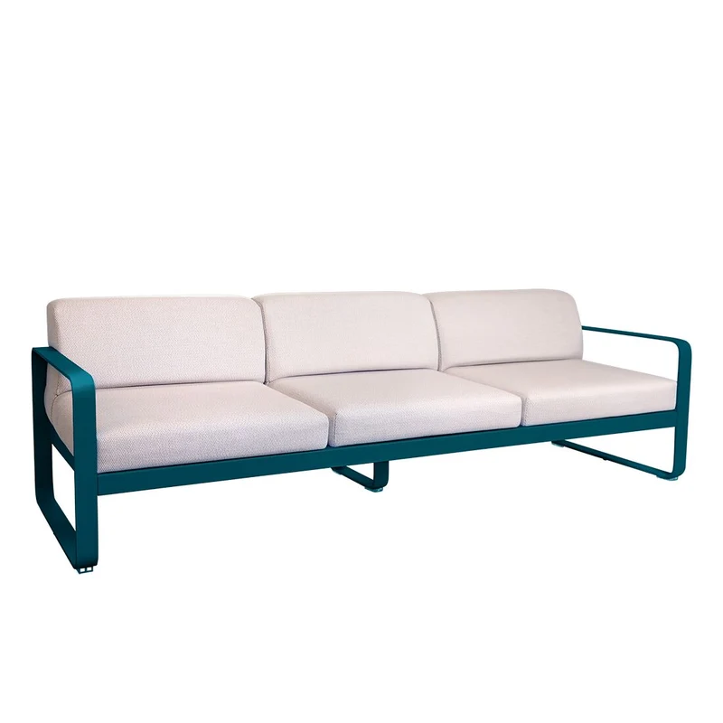 Fermob Bellevie Sofa 3-Seater with Premium Cushions
