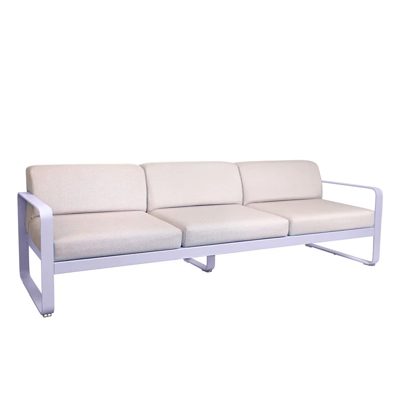 Fermob Bellevie Sofa 3-Seater with Premium Cushions