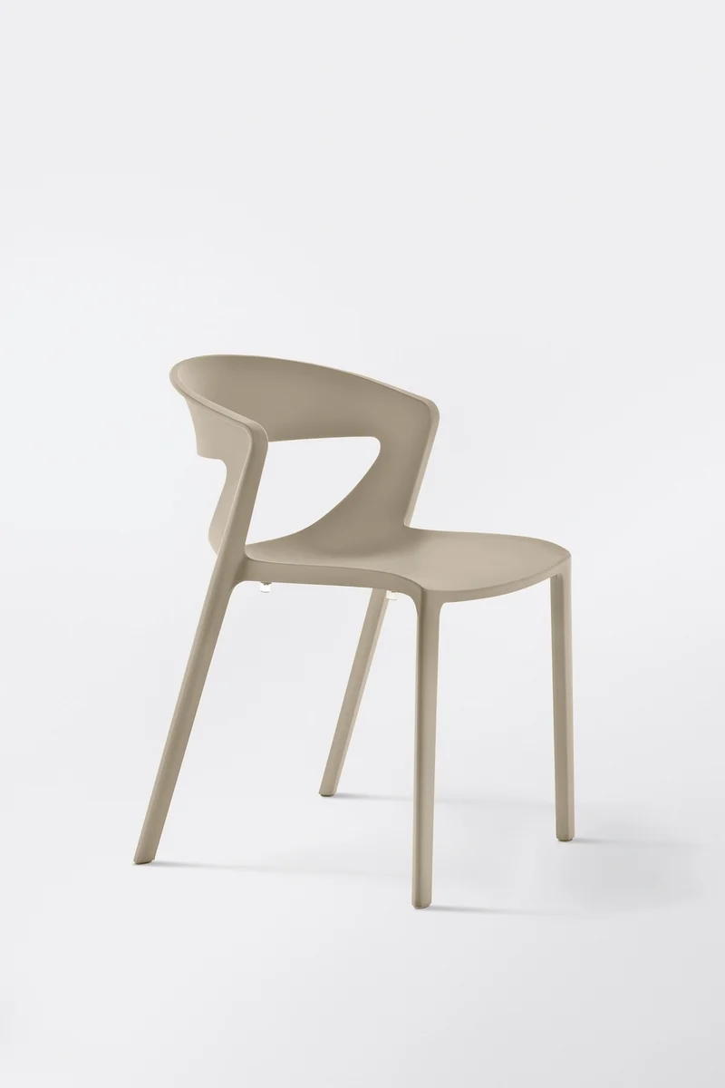 Lot de 2 chaises monobloc empilables Kicca Polypropylène