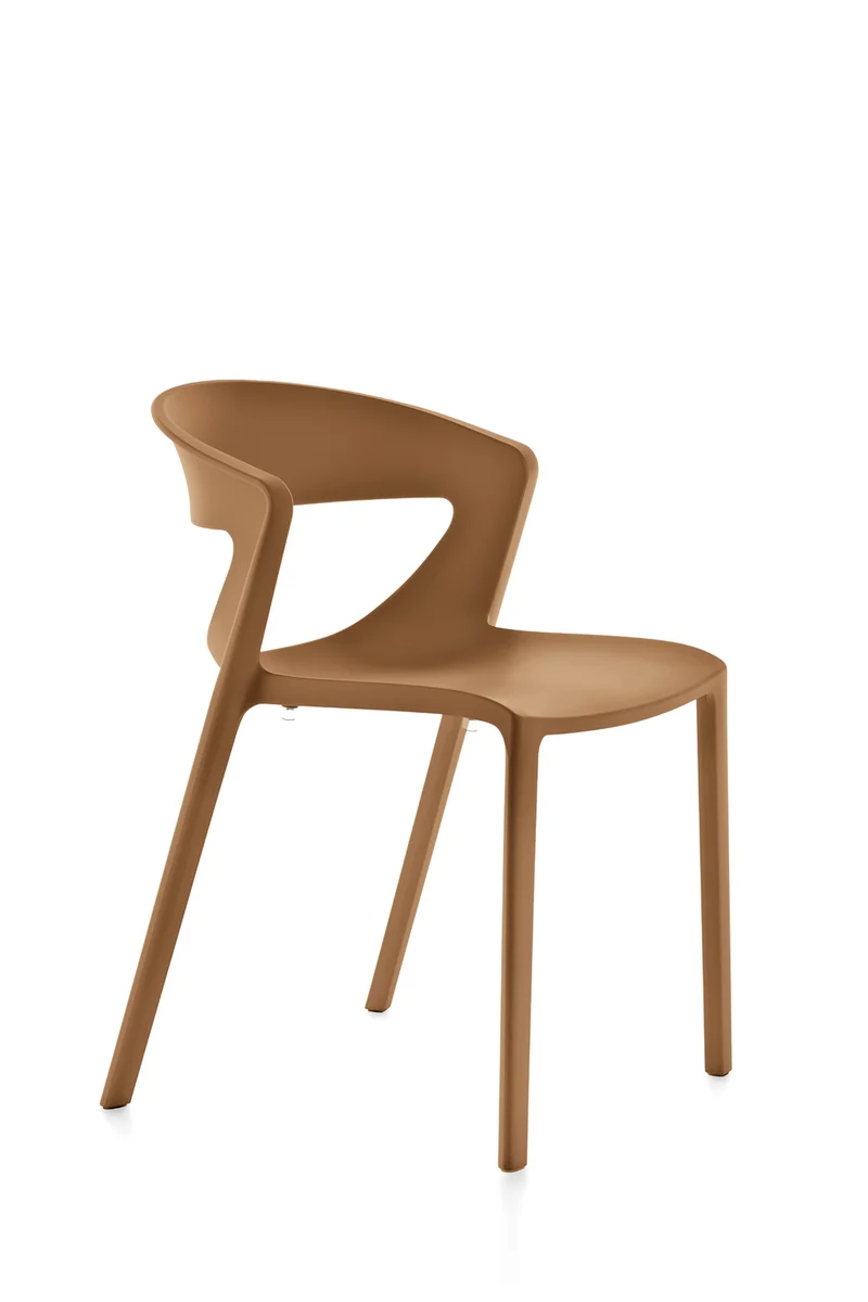 Lot de 2 chaises monobloc empilables Kicca Polypropylène