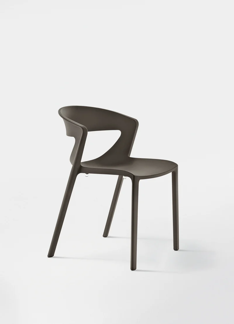 Lot de 2 chaises monobloc empilables Kicca Polypropylène