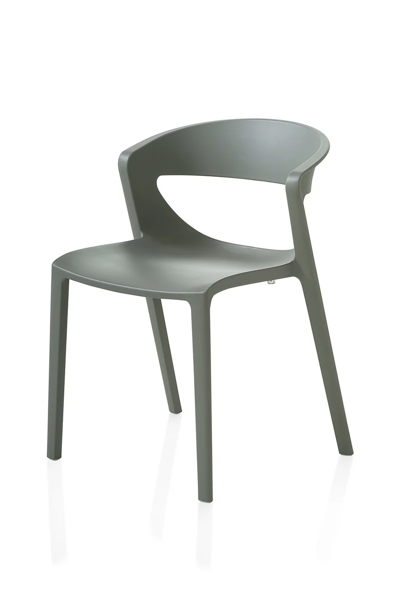Lot de 2 chaises monobloc empilables Kicca Polypropylène