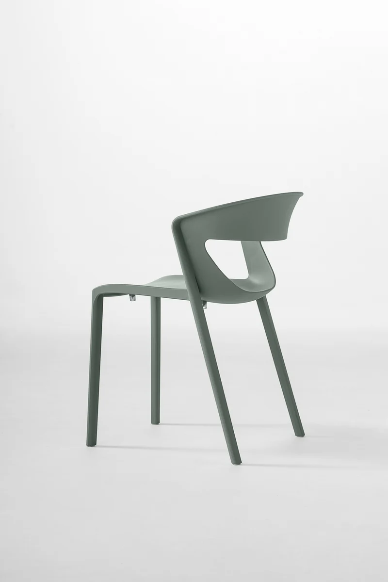 Lot de 2 chaises monobloc empilables Kicca Polypropylène