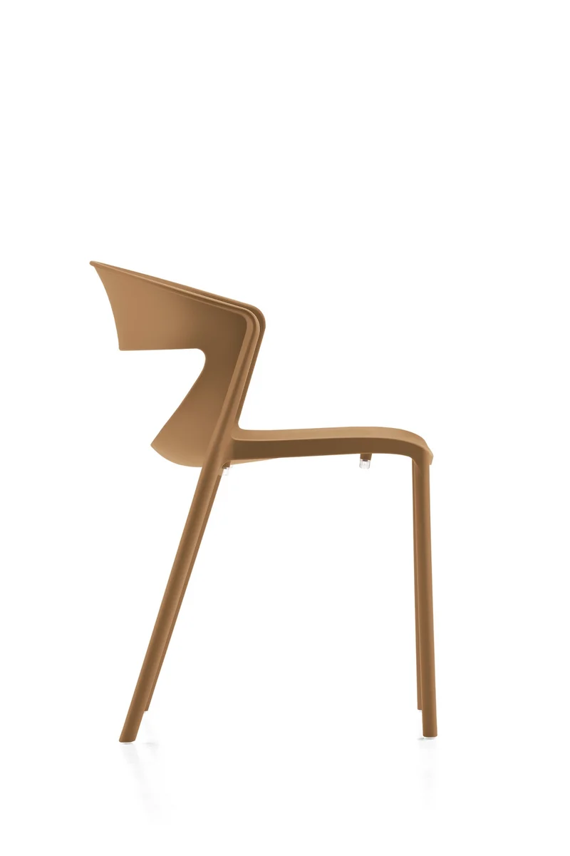 Lot de 2 chaises monobloc empilables Kicca Polypropylène