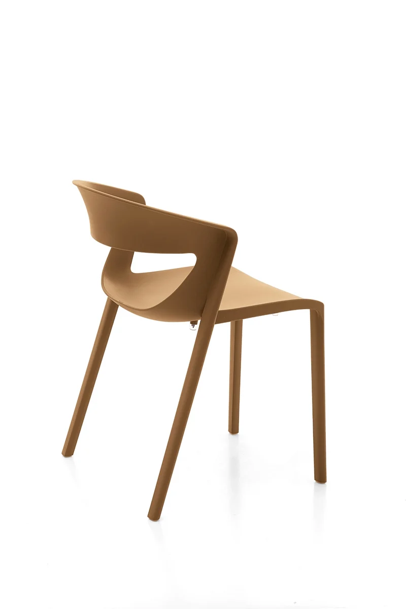 Lot de 2 chaises monobloc empilables Kicca Polypropylène