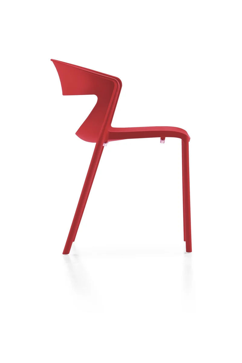 Lot de 2 chaises monobloc empilables Kicca Polypropylène