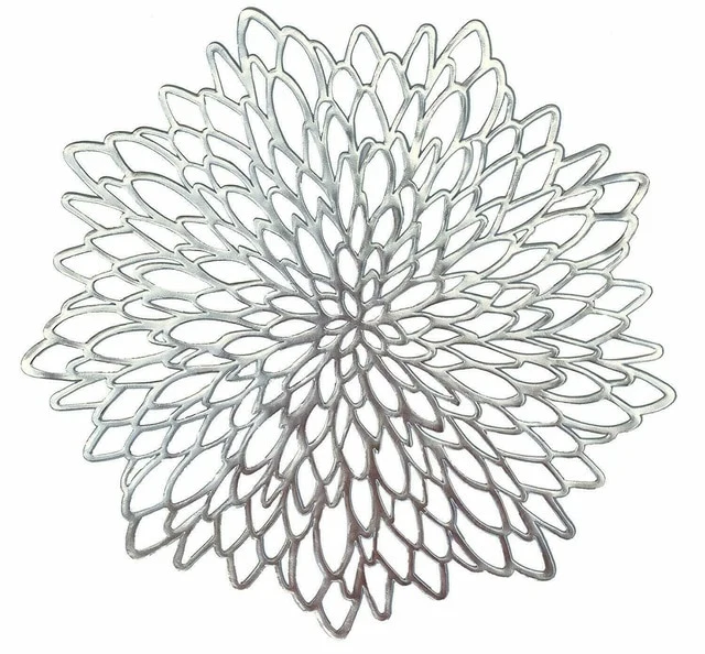 Set de Table Plastique Doré Argent Style Noel