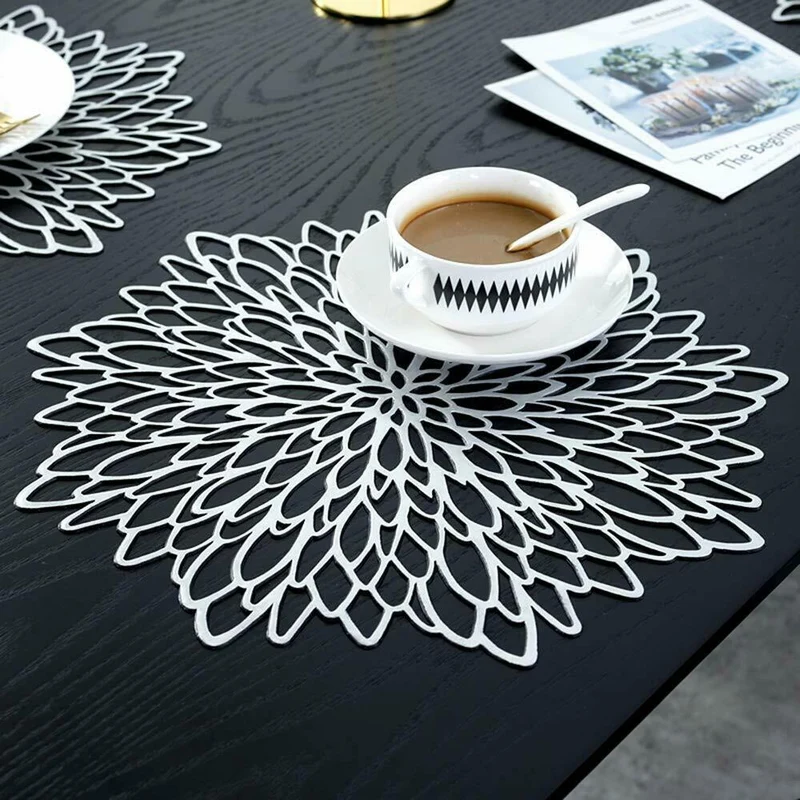 Set de Table Plastique Doré Argent Style Noel