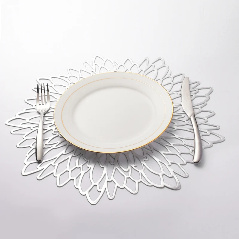 Set de Table Plastique Doré Argent Style Noel