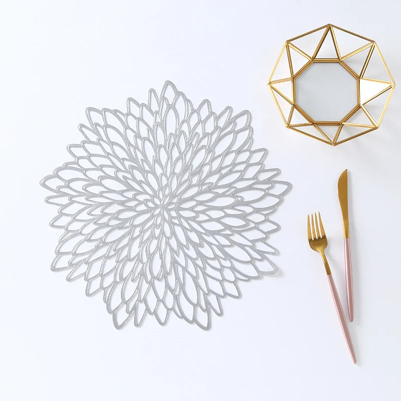 Set de Table Plastique Doré Argent Style Noel