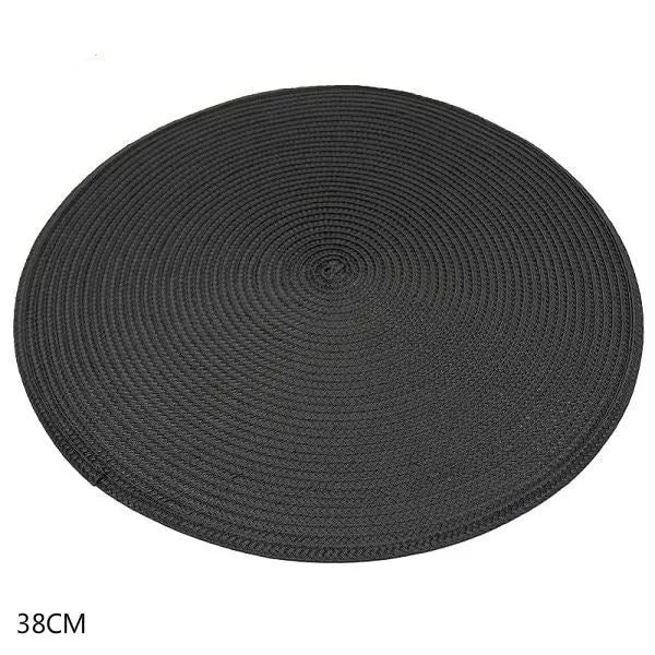 Set de Table Rond Tissu (4 Pièces)